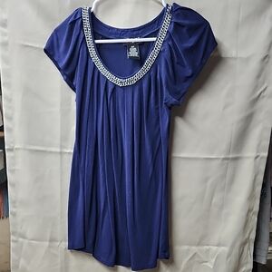 Fylo Womens Short Sleeve Blouse Size S